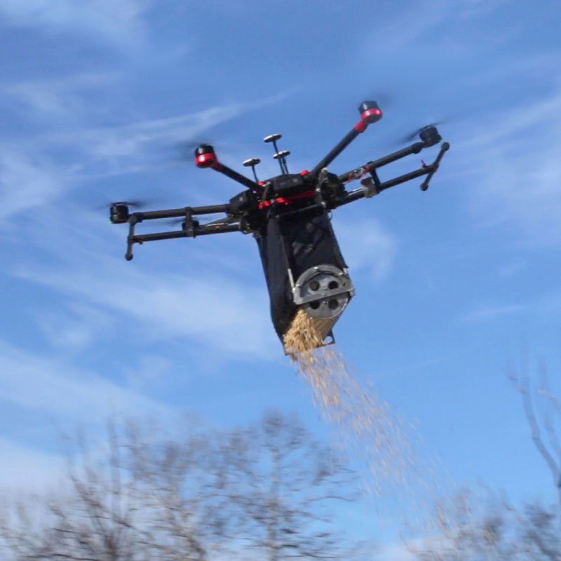 drone seeder, aerial spreader, Hamilton Native Outpost