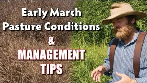 early march pasture management